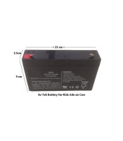 6V/7.2Ah small size battery for LED lights