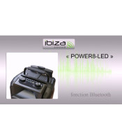 Преносима озвучителна система 8/20cm 120W с LED панел и VHF микрофон, от Ibiza Sound.