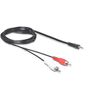 RCA to 3.5mm headphone jack cable - 2.5m Length