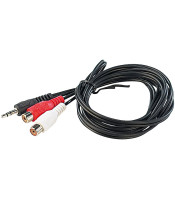 3.5mm Stereo Plug - 2 RCA Plug Cable 5m