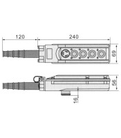 XCD62C XND ΜΠΟΥΤΟΝΙΕΡΑ ΓΕΡΑΝΩΝ ΣΤΕΓΑΝΗ 1 ΤΑΧΥΤΗΤΑΣ/4 ΠΛΗΚΤΡΩΝΔΙΑΚΟΠΤΕΣ