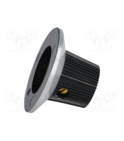 Knob with flange plastic Shaft d:6.35mm15.2x14.2mm