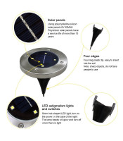 solar pathway lights ΗΛΙΑΚΟ ΦΑΝΑΡΑΚΙ ΕΔΑΦΟΥΣ ΚΗΠΟΥ INOX 2 ΤΕΜΑΧΙΑΦΩΤΟΒΟΛΤΑΪΚΑ