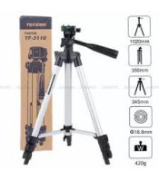 ET - 3110 Universal Aluminum Portable Digital Camera Tripod Stand - SILVER AND BLACK