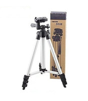 ET - 3110 Universal Aluminum Portable Digital Camera Tripod Stand - SILVER AND BLACK