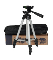 ET - 3110 Universal Aluminum Portable Digital Camera Tripod Stand - SILVER AND BLACK