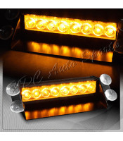 2X8 LED 3 Mode Strobe Flash Warning Light External Car