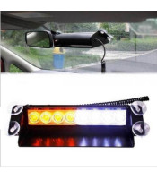 Police Car Light Flashing Firemen Fog 8LED High Power Red&Blue Yellow Red