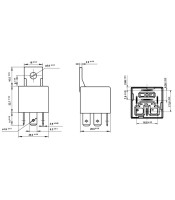 ΡΕΛΕ ΙΣΧΥΟΣ 12VDC 1 ΕΠΑΦΗΣ 2 ΘΕΣΕΩΝ 12V 45A ΑΥΤΟΚΙΝΗΤΟΥ