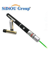 Professional Green Light LED Laser Pointer (4lens) Black