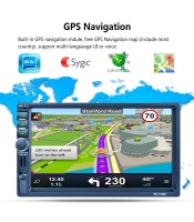 Android с 2GB RAM, 7\\" инчов автомобилен сензорен екран с GPS, WI-FI, Bluetooth