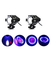 U7 LED Fog Light Bike Driving DRL Fog Light Spotlight, High/Low Beam