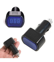 DC 12V-24V LED Display Cigarette Lighter Electric Voltage Meter tester