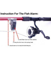 Fish Bite Strike Sound Alarm Bell Alert Clip-On Fishing Rod Pole Tackle Fishing Accessories