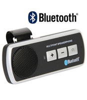 Car BT Multipoint Speaker Phone Hands Free with Sun Visor Clip