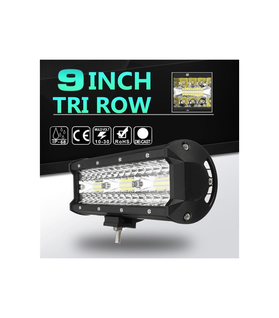 Tri Row LED Light Bar -9 Inch 180W LED Work Light Spot Flood Combo Led