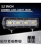 Tri Row LED Light Bar 12 Inch 240W LED Work Light Spot Flood Combo Led Bar Off Road Lights Driving F