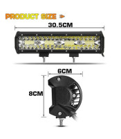 Tri Row LED Light Bar 12 Inch 240W LED Work Light Spot Flood Combo Led Bar Off Road Lights Driving F