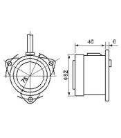 Flush-Mounting Industrial AC 200-220 V 75 Buzzer Alarm Panel