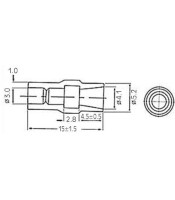 CABLE TERMINAL COVER PVC CLEAR 2.5X3.8 ZR4230