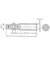 CABLE TERMINAL COVER PVC CLEAR 3.1X5.0 ZR5030