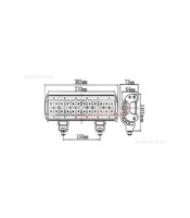 ΑΔΙΑΒΡΟΧΟ LED LIGHT BAR 72W