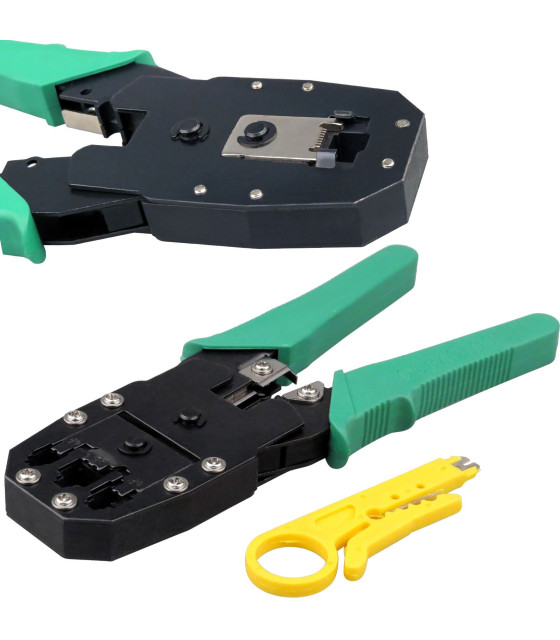 RJ45 RJ11 NETWORK CABLE CRIMP CRIMPER CRIMPING TOOL