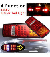 33 LED Stop Brake Rear Tail Light Indicator Reverse Lamp 12V Trailer Truck RV