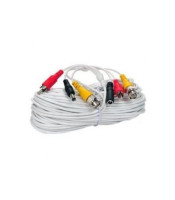 Cable For CCTV Security Camera 50m with audio white