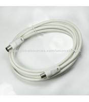 antenna cables with 9.5mm male to 9.5mm male, 75ohms coaxial cable