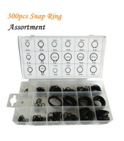 225pcs/set Snap Ring C-Clip Assortment Metal Circlip Car Kit Set 18 Sizes Retaining Ring With Box