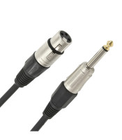 SOUND CABLE 6.3mm MONO MALE TO CANON 3P MALE 3m T1902-012 VI..