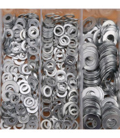 900Pcs M3 M4 M5 M6 M8 M10 Washer Assortment A3 Steel Plain Washers