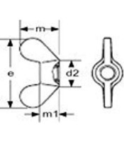 150Pcs Metric Wing Nut Locknut Kit Assortment Set Hardware Tools