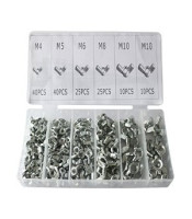 150Pcs Metric Wing Nut Locknut Kit Assortment Set Hardware Tools