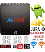 SMART TV BOX ANDOWL Q-M6 ANDROID 8.1 4K 4GB RAM 32 GB ROM IPTV 5G DUAL BAND