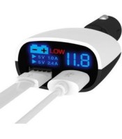 Super-Fast LED Display Dual USB Car Charger 3.4 Amp