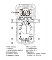 Mastech MS8238H Digital Multimeter with Wireless App Connection