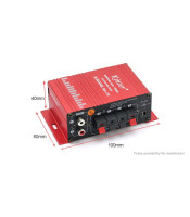 12V 2 Channel Mini Digital Audio Power Amplifier for Car or Mp3