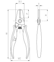 Piergiacomi CSP-30-4 Stripping pliers for flat cable