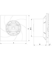 ΕΞΑΕΡΙΣΤΗΡΑΣ ΜΠΑΝΙΟΥ 230V 17W 45dB 114m/h Ø10