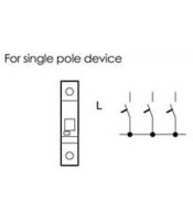 BUSBAR PRONK TYPE 1P 1M HC-101 FOR MINIATURE CIRCUIT BREAKER