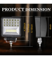 WORK LIGHT 135W ΤΕΤΡΑΓΩΝΟΣ ΠΡΟΒΟΛΕΑΣ LED 126W COMBO 10 - 30 vDCHEADLIGHT