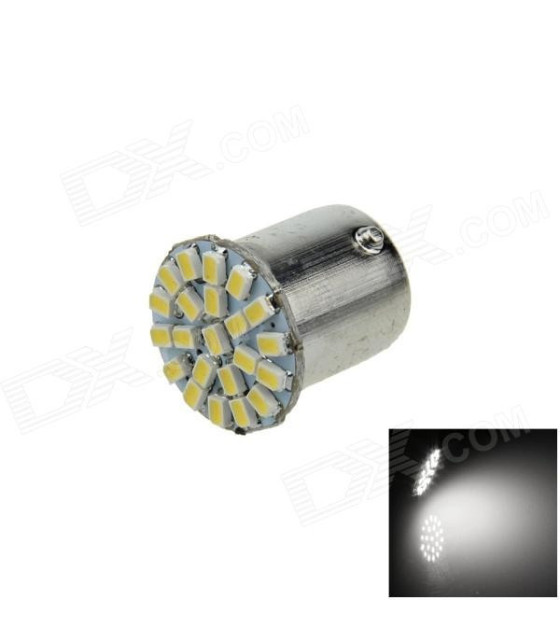 1156 / BA15S / P21W 3W 200lm 22-SMD 1206 LED White Car Lamp (12V)