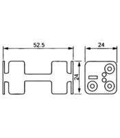 4 AΑΑ BATTERY HOLDER WITH CABLE BH0030A