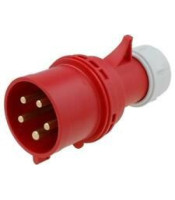 PCE 32a 415v 3ph Male Ceeform Plug Ip44 Rated