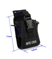 MSC-20A Walkie Talkie Case Holster for Yaesu Icom Motorola GP328+ Wouxun KG-UV8D CB Radio BAOFENG