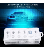 100 Car Push Pin Rivet Clip ΣΕΤ 100 ΠΛΑΣΤΙΚΑ ΚΟΥΜΠΩΜΑΤΑ, HE26ΠΑΡΕΛΚΟΜΕΝΑ