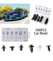 100 Car Push Pin Rivet Clip ΣΕΤ 100 ΠΛΑΣΤΙΚΑ ΚΟΥΜΠΩΜΑΤΑ, HE26ΠΑΡΕΛΚΟΜΕΝΑ