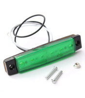 SMD LED 0.5W 24V Side Marker Indicator Lights Bus Truck Trailer 3.8Inch Green